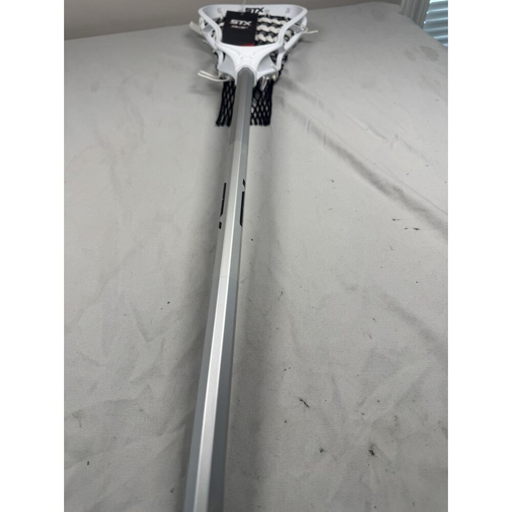 STX Stallion 50 Lacrosse Stick Complete White Black Mesh Attack Midfield - Picture 3 of 8